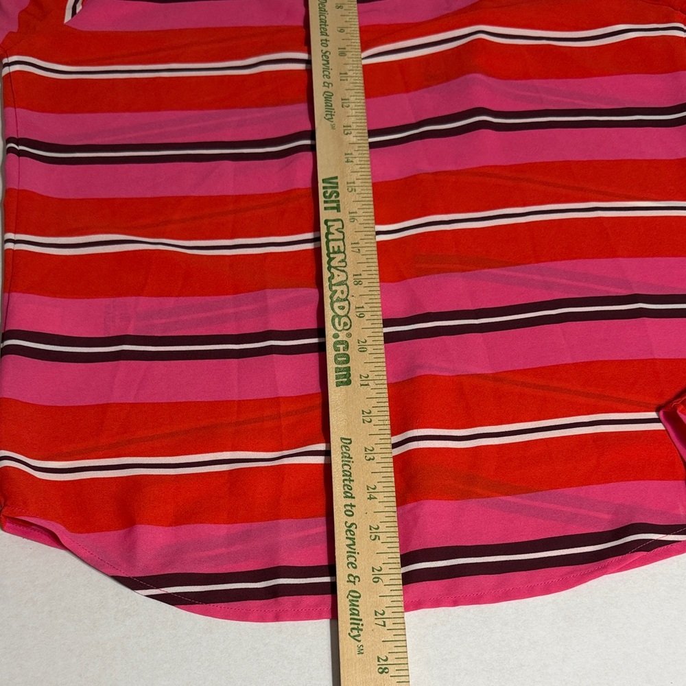 Banana Republic Red and Pink Striped Button Down Shirt - Picture 13 of 15